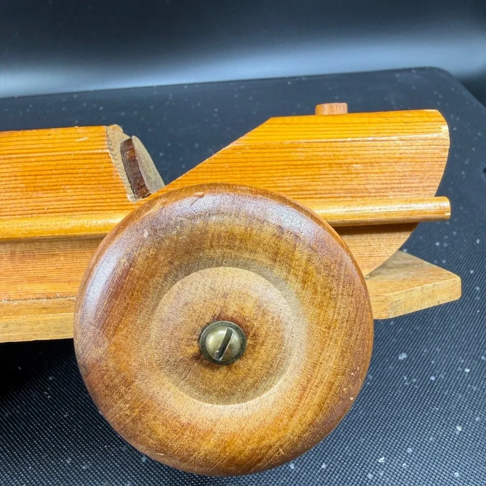 Line Nine Design England‎ Vintage Wooden Race Car Handcrafted Toy Decor 10 Inch
